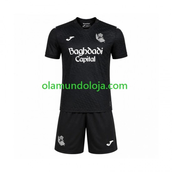 Camisola Real Sociedad Criança Equipamento Segundo 2026-2027 Manga Curta